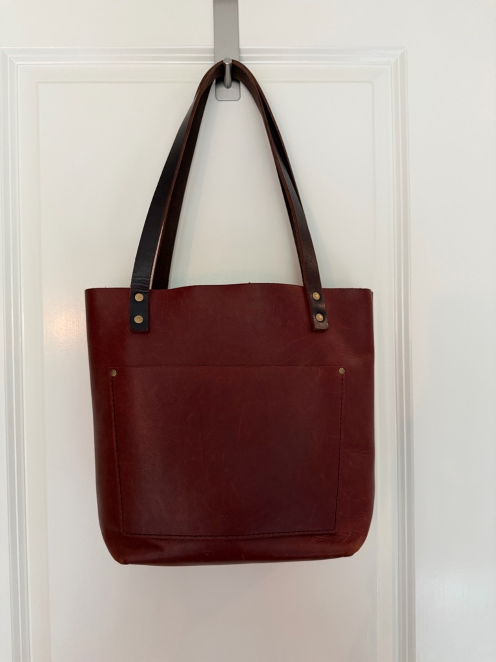 PLG Portland Leather Goods sm classic tote in cognac. Soft full grain leather.